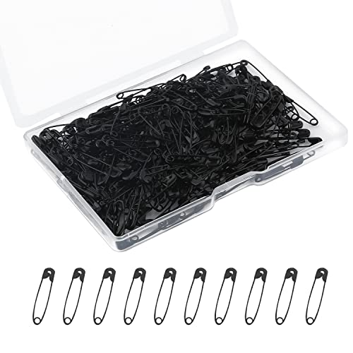 250 Stück Sicherheitsnadeln mit Durchsichtiger Hülle, 19mm Sortiert Sicherheitsnadeln Klein Schwarze Nadel Vernickelt Edelstahl Safety Pins für Kleidung Nähen Basteln Schmuck-DIY von SAVITA