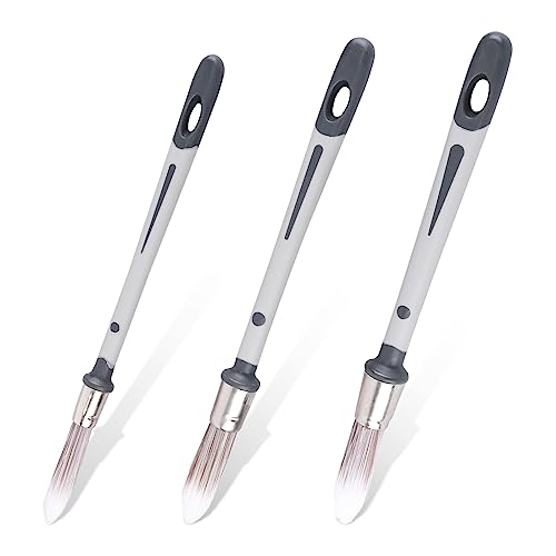 3 Stück Pinsel für Wände, 1,2/1,5/1,9 cm Kleiner Pinsel Malwerkzeuge für Wandverkleidungen Ideal für Fußleisten Hauswandecken Farbkantenpinsel und Ausbesserungslackierung 3 Stück Pinsel für Wände, 1,2/1,5/1,9 cm Kleiner Pinsel Malwerkzeuge für Wandverkleidungen Ideal für Fußleisten Hauswandecken Farbkantenpinsel und Ausbesserungslackierung von SAVITA