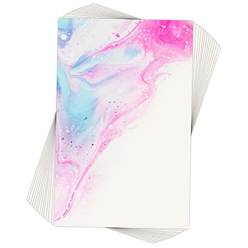 50 Stück 12x18cm Leere Aquarellkarten, Aquarellpapierkarten Aquarellkarton für Kinder Studenten Malen Einladungskarte Grußkarte von SAVITA