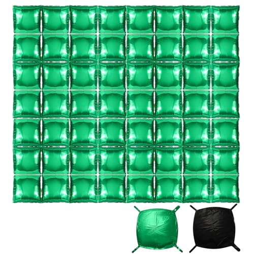 56stk Quadratische Folienballons Wand mit Pixel Thema, Doppelseitiger Grüner und Schwarzer Würfelballon Hintergrund Spielmotiv Bogentunnel-Set für Geburtstags Fotoautomaten Partydekorationen 56stk Quadratische Folienballons Wand mit Pixel Thema, Doppelseitiger Grüner und Schwarzer Würfelballon Hintergrund Spielmotiv Bogentunnel-Set für Geburtstags Fotoautomaten Partydekorationen von SAVITA