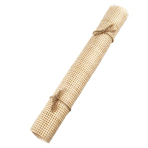 Cane Webbing Rattan Roll, 1x0,45m Gewebtes Offenes Rattan Geflecht Natürliches Rattan Gurtband für Caning-Projekte Quadratisch Hohl Rattan Webbing für Heimwerker Schrank Stuhl Möbel (Gebleicht) von SAVITA