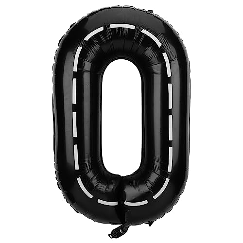 Race Car Balloon Number, 40 Inches Large Black Racetrack Number Balloon Race Car Birthday Balloons Race Car Theme Party Decorations for Boys' Birthday Party Baby Shower (0) von SAVITA