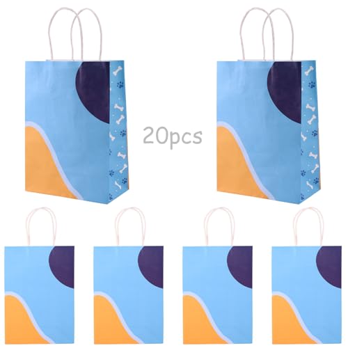 SAVITA 20 Stück Blaue Hunde-Geburtstags-Party-Geschenktüten, 21 x 15 cm Geschenktüten mit Cartoon-Motiven Party-Goodie-Verpackungsmaterial für die Geburtstagsparty von Jungen und Mädchen SAVITA 20 Stück Blaue Hunde-Geburtstags-Party-Geschenktüten, 21 x 15 cm Geschenktüten mit Cartoon-Motiven Party-Goodie-Verpackungsmaterial für die Geburtstagsparty von Jungen und Mädchen von SAVITA