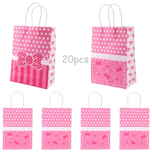SAVITA 20 Stück Rosa Maus Geburtstagsparty Geschenktüten, 21 x 15 cm Geschenktüten mit Cartoon-Motiven Party-Goodie-Verpackungsmaterial für die Geburtstagsparty von Jungen und Mädchen SAVITA 20 Stück Rosa Maus Geburtstagsparty Geschenktüten, 21 x 15 cm Geschenktüten mit Cartoon-Motiven Party-Goodie-Verpackungsmaterial für die Geburtstagsparty von Jungen und Mädchen von SAVITA