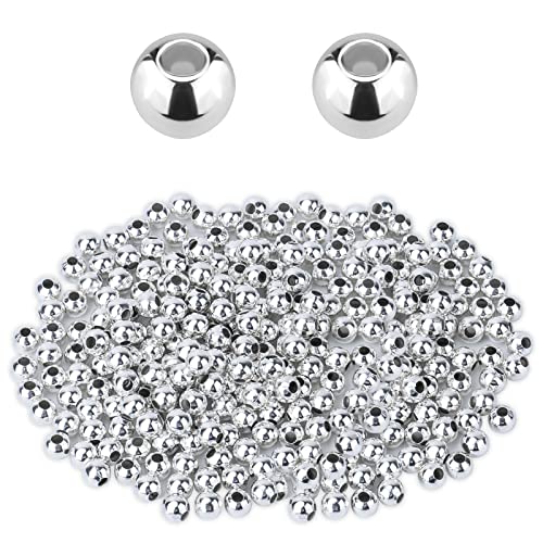 SAVITA 200 Stück 6 mm Runde Zwischenperlen für Schmuckherstellung, Zwischenperlen Metall Silber Glatte Runde Perlen zum Selbermachen von Armbändern Halsketten Ohrringen Basteln SAVITA 200 Stück 6 mm Runde Zwischenperlen für Schmuckherstellung, Zwischenperlen Metall Silber Glatte Runde Perlen zum Selbermachen von Armbändern Halsketten Ohrringen Basteln von SAVITA