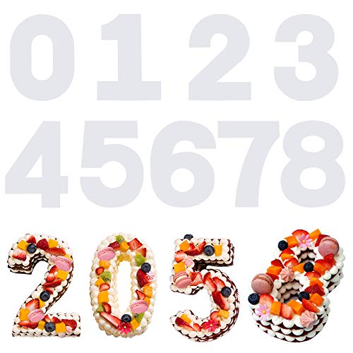 SAVITA 9 Stück 31cm 0-8 Anzahl Kuchen Schablonen, Kunststoff Flache Vorlagen Anzahl Form Kuchen Schneideschablonen für DIY Weihnachten Hochzeit Geburtstag Jubiläum Kuchen Cookie SAVITA 9 Stück 31cm 0-8 Anzahl Kuchen Schablonen, Kunststoff Flache Vorlagen Anzahl Form Kuchen Schneideschablonen für DIY Weihnachten Hochzeit Geburtstag Jubiläum Kuchen Cookie von SAVITA