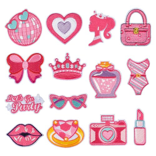 14 Stück Patches zum Aufbügeln, Flicken zum Aufbügeln Rosa Aufnäher zum Aufbügeln Western Cowgirl Bügelbilder für Textilien Mädchen Aufbügler für Rucksäcke Hosen Kleidung Jeans 14 Stück Patches zum Aufbügeln, Flicken zum Aufbügeln Rosa Aufnäher zum Aufbügeln Western Cowgirl Bügelbilder für Textilien Mädchen Aufbügler für Rucksäcke Hosen Kleidung Jeans von SAVOSWEET