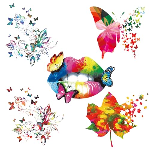 5 Stück Thermotransfer Patches, Bunt Bügelflicken Schmetterling, PET Wärmeübertragung Aufbügler, Thermotransfer Patches, Patches zum Aufbügeln für T Shirt Jeans Rucksack Familie Kleidung Hut 5 Stück Thermotransfer Patches, Bunt Bügelflicken Schmetterling, PET Wärmeübertragung Aufbügler, Thermotransfer Patches, Patches zum Aufbügeln für T Shirt Jeans Rucksack Familie Kleidung Hut von SAVOSWEET