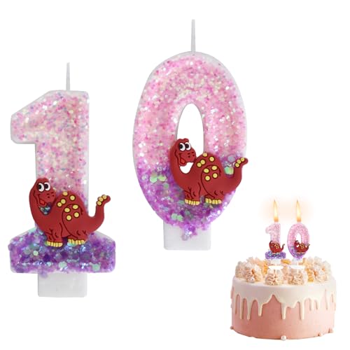 Geburtstagskerzen Zahlen 10, Kerzen Geburtstag, Geburtstag Kerzen, Tortendeko Geburtstag, Geburtstagskerzen für Geburtstagsdeko, Kerzen Geburtstag für Mädchen Junge 10 Geburtstag Party Dekoration von SAVOSWEET