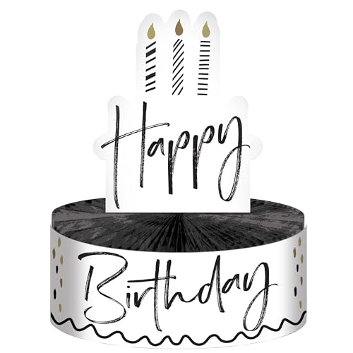 Golden Wishes Happy Birthday Tafelaufsatz, 1 Stück Golden Wishes Happy Birthday Tafelaufsatz, 1 Stück von SAY HOORAY!