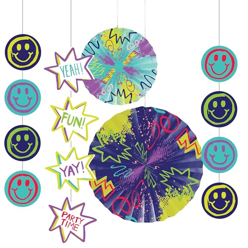 Graffiti-Party-Papierfächer und Baumel-Set, 1 Stück von SAY HOORAY!