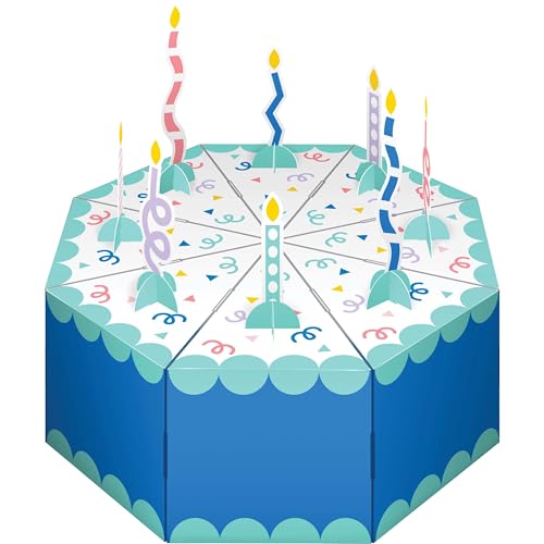 SAY HOORAY! 365086 Tortenaufsatz mit Party-Muster, mit Geschenkboxen von SAY HOORAY!