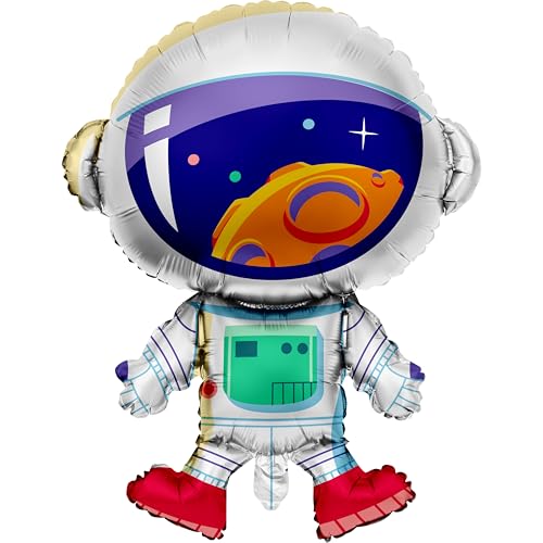 Space Adventures Luftballon in Astronautenform, Metallic, 1 Stück Space Adventures Luftballon in Astronautenform, Metallic, 1 Stück von SAY HOORAY!