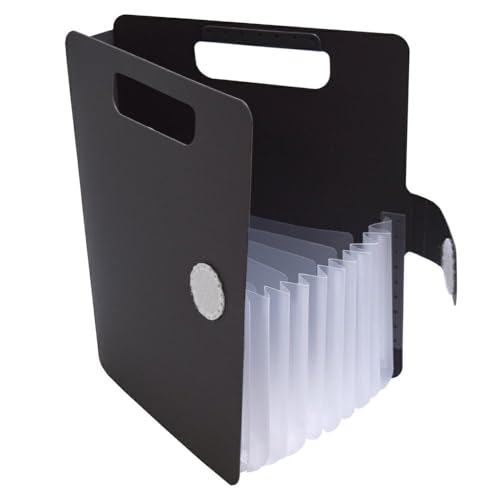 Sakura Komagoma Aktenordner, Fächermappe, tragbar, für Dokumente, Papier, Rechnungen, Quittungen, Zuhause, Uni, Schule, Büro, Briefgröße, Dunkelgrau Sakura Komagoma Aktenordner, Fächermappe, tragbar, für Dokumente, Papier, Rechnungen, Quittungen, Zuhause, Uni, Schule, Büro, Briefgröße, Dunkelgrau von SAZANKA