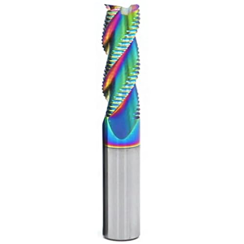 HRC60 Schruppfräser, Vollhartmetall, 3 Schneiden, for Metall, Aluminium, MDF, Fiberglas, Acryl, Holz, Kupfer, Kunststoff, CNC-Werkzeugmaschinen (Size : D12*45 * 100L) von SAfweL