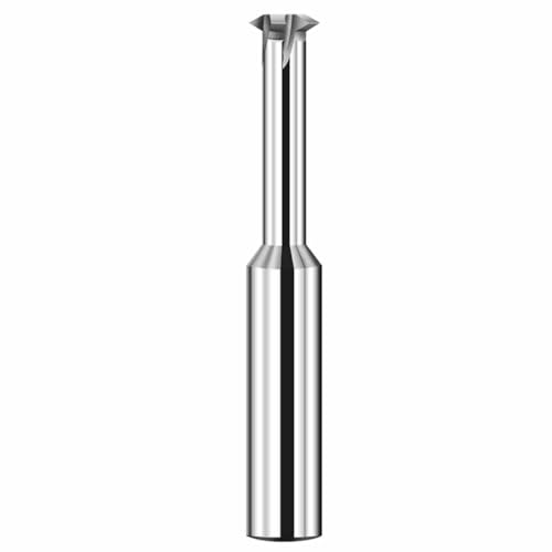 HRC65 hochharter Wolframstahl-Einzelzahn-Gewindefräser, CNC-Legierungsfräser, Schaftdurchmesser 4 mm, Länge 50 mm (Color : For aluminum, Size : M5*0.8) von SAfweL