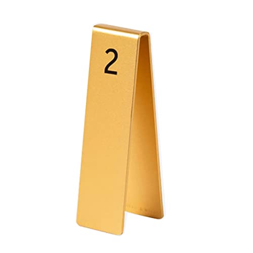 SBCGFY Doppelseitige Tischnummern, Eisenkunst-Tischschilder für Hochzeiten, Tischnummernschild, ideal für Bankette, Cafés, Restaurants, Hotels(Gold) von SBCGFY