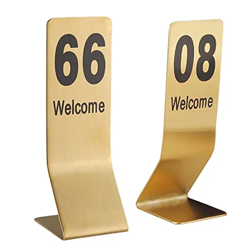 SBCGFY Tischnummern 1–100, 14,5 x 5 cm, L-förmige Tischkarten für Jubiläumsveranstaltungen, Partys, Restaurants, Bars, Cafés, Hotels SBCGFY Tischnummern 1–100, 14,5 x 5 cm, L-förmige Tischkarten für Jubiläumsveranstaltungen, Partys, Restaurants, Bars, Cafés, Hotels von SBCGFY