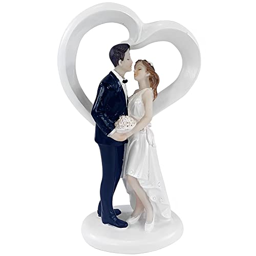 2PCS Hochzeitspaar Cake Topper,Braut Bräutigam Figuren Kuchen Dekorationen,Romantisch Liebeskuchen Mit Brautstrauß Für Geburtstag Hochzeit Valentinstag Autodekoration 2PCS Hochzeitspaar Cake Topper,Braut Bräutigam Figuren Kuchen Dekorationen,Romantisch Liebeskuchen Mit Brautstrauß Für Geburtstag Hochzeit Valentinstag Autodekoration von SBJJGQIS