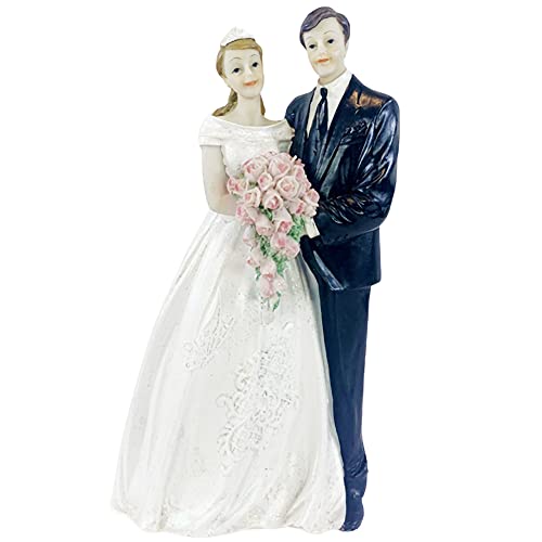 SBJJGQIS Hochzeitspaar Cake Topper,Braut Bräutigam Figuren Kuchen Dekorationen,Romantisch Liebeskuchen Mit Brautstrauß Für Geburtstag Hochzeit Valentinstag Autodekoration SBJJGQIS Hochzeitspaar Cake Topper,Braut Bräutigam Figuren Kuchen Dekorationen,Romantisch Liebeskuchen Mit Brautstrauß Für Geburtstag Hochzeit Valentinstag Autodekoration von SBJJGQIS