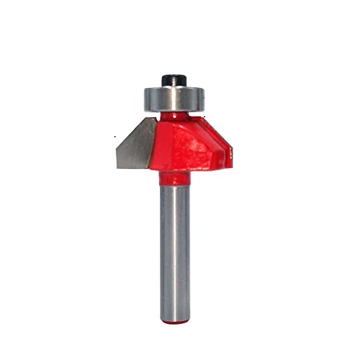 SBJKLYRN, Trend-Fräser – 1/4-Zoll-Schaft, 45-Grad-Fasenkantenformfräser mit oberem Lager, Wolframkarbid-Fasenfräser ，Router-Bits(5/16in) von SBJKLYRN