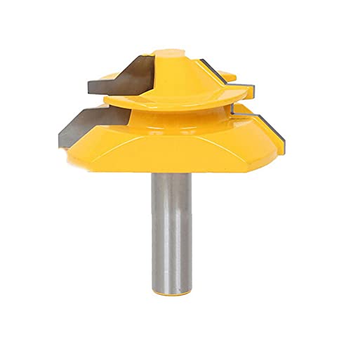 SBJKLYRN, Trend-Fräser – 45-Grad-Gehrungsfräser, Fasenkanten-Formfräser, Wolframkarbid-Holzbearbeitungswerkzeug, 1/2-Zoll-Schaft ，Router-Bits(1inch) von SBJKLYRN