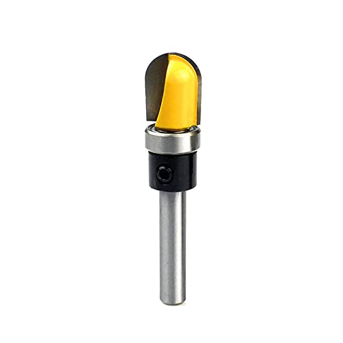 SBJKLYRN, Trend Router Bits - Fasenkanten-Formfräser, 1/4 Zoll Schaft Rundnasen-Nutfräser mit Kugellager for Schüssel- und Tablettschablonen ，Router-Bits(1/2 in) von SBJKLYRN