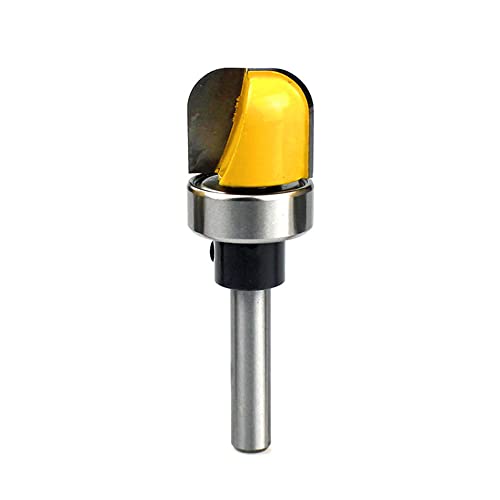 SBJKLYRN, Trend Router Bits - Fasenkanten-Formfräser, 1/4 Zoll Schaft Rundnasen-Nutfräser mit Kugellager for Schüssel- und Tablettschablonen ，Router-Bits(3/4 in) von SBJKLYRN