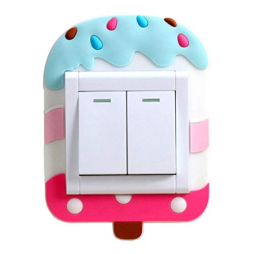 SBJKLYRN Steckdosenaufkleber, 2 Stück Silikon Cartoon Kinderzimmer Dekoration waschbar leuchtende Schalter Licht 3D Wandaufkleber for den Haushalt SBJKLYRN Steckdosenaufkleber, 2 Stück Silikon Cartoon Kinderzimmer Dekoration waschbar leuchtende Schalter Licht 3D Wandaufkleber for den Haushalt von SBJKLYRN