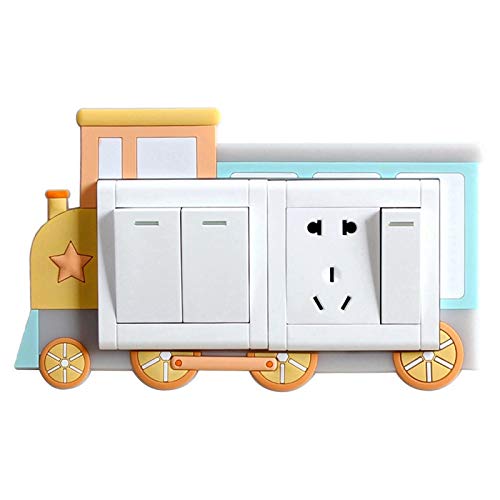 SBJKLYRN Steckdosenaufkleber, 2 Stück Silikon Cartoon Kinderzimmer Dekoration waschbar leuchtende Schalter Licht 3D Wandaufkleber for den Haushalt SBJKLYRN Steckdosenaufkleber, 2 Stück Silikon Cartoon Kinderzimmer Dekoration waschbar leuchtende Schalter Licht 3D Wandaufkleber for den Haushalt von SBJKLYRN