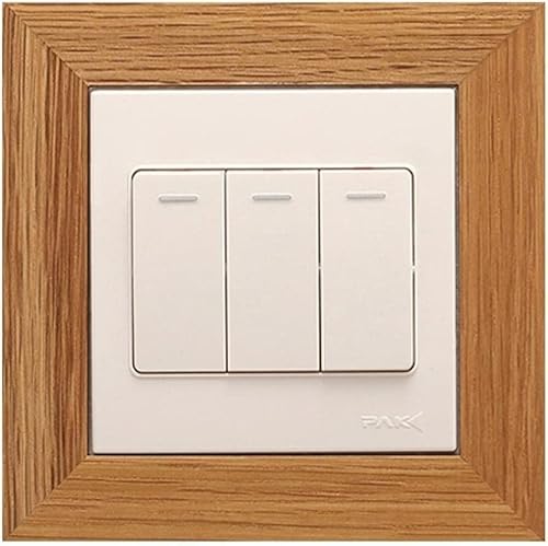 SBJKLYRN Steckdosenaufkleber, Massivholz Dekorative Wandaufkleber Steckdosenschutzabdeckung Schalterpanel-Schutzabdeckung Braun SBJKLYRN Steckdosenaufkleber, Massivholz Dekorative Wandaufkleber Steckdosenschutzabdeckung Schalterpanel-Schutzabdeckung Braun von SBJKLYRN
