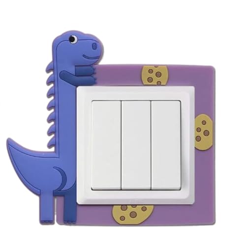 SBJKLYRN Steckdosenaufkleber, Wandaufkleber, 1 Stück, Cartoons, Dinosaurier, leuchtende Schalter-Wandaufkleber for Kinderzimmer, Abdeckung, Wohnzimmer, Steckdosen-Lichtdekoration SBJKLYRN Steckdosenaufkleber, Wandaufkleber, 1 Stück, Cartoons, Dinosaurier, leuchtende Schalter-Wandaufkleber for Kinderzimmer, Abdeckung, Wohnzimmer, Steckdosen-Lichtdekoration von SBJKLYRN
