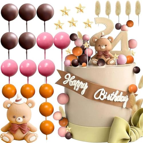 SBOACXC 26 Stück Mehrfarbige Teddybär Kuchen Topper Dekoration für Baby Dusche, Hochzeit, Geburtstag, Party & mehr SBOACXC 26 Stück Mehrfarbige Teddybär Kuchen Topper Dekoration für Baby Dusche, Hochzeit, Geburtstag, Party & mehr von SBOACXC