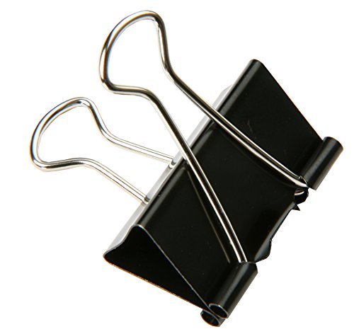 SBS® Binder Clips | 19 mm | 30 Stück | Metallklammern | Büroklammern | Papierhalter von SBS