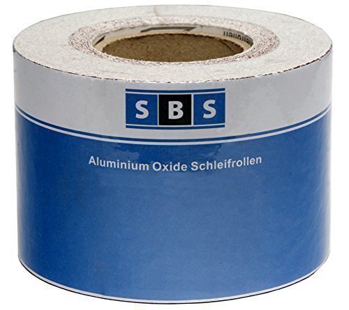 SBS® Schleifpapier Rolle | 115 mm x 25 m | Korn 60 | Aluminiumoxid Rolle von SBS