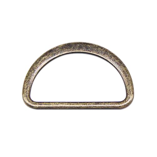 20 Teile/los 15mm/20mm/25mm/30mm/40mm Silber Schwarz Bronze Gold Typ D Ring Verbindung Legierung Metall Schuhe Taschen Schnallen DIY Zubehör (Color : Bronze 703, Size : 30mm) von SBTRKT