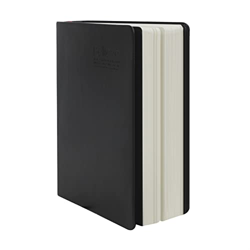 Leder-Notizbuch, Weiches Kunstleder, dick, 640 Seiten, blanko, A5, DaiBible, Studientagebücher, Zeichen-, Skizzenbuch, Sammelalbum, Lebensaufzeichnungen, am besten for zwei Jahre Schreiben(Grey Edge) von SBZIOJHDR