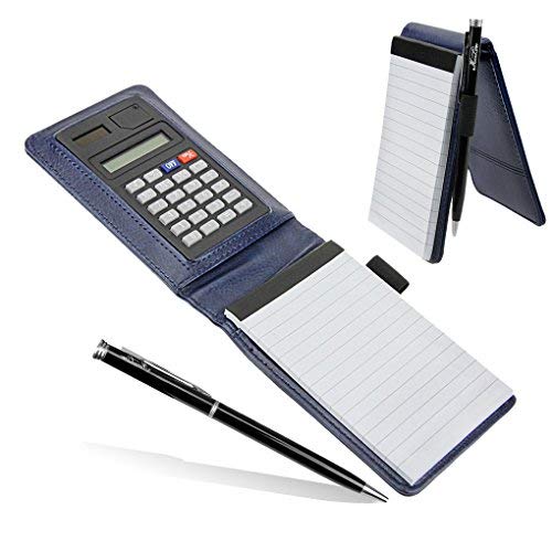 SBZIOJHDR Leder-Notizbuch, mit Stift und Solarrechner, Smart Police Steno austauschbar, breit liniertes Leder-Tagebuch, kompakter Notizblock SBZIOJHDR Leder-Notizbuch, mit Stift und Solarrechner, Smart Police Steno austauschbar, breit liniertes Leder-Tagebuch, kompakter Notizblock von SBZIOJHDR