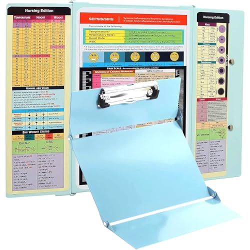 SC Printing World Still-Klemmbrett mit medizinischer Ausgabe, Spickzettel, 3 Ebenen, Krankenschwester-Klemmbretter, Notizblock für Studenten, Krankenschwestern und Ärzte SC Printing World Still-Klemmbrett mit medizinischer Ausgabe, Spickzettel, 3 Ebenen, Krankenschwester-Klemmbretter, Notizblock für Studenten, Krankenschwestern und Ärzte von SC Printing World