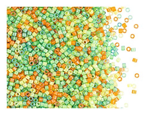 10 g Delica Seed Beads 11/0, Japanische Glasperlen Miyuki, Luminous Mix 6 von SCARA BEADS GET INSPIRED