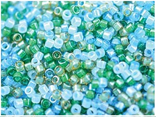 10 g Delica Seed Beads 11/0, Japanische Glasperlen Miyuki, Luminous Mix 7 von SCARA BEADS GET INSPIRED