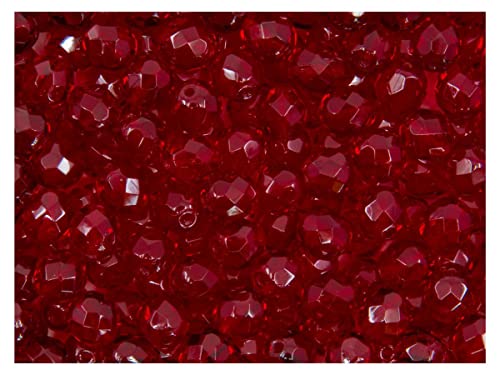 100 Stück Tschechische Facettierten Glasperlen Fire-Polished Rund 8 mm, Dunkles Rubin 100 Stück Tschechische Facettierten Glasperlen Fire-Polished Rund 8 mm, Dunkles Rubin von SCARA BEADS GET INSPIRED