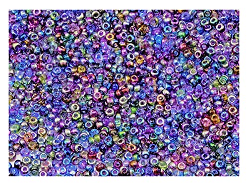 20 g Rocaiiles 11/0, Kristall Magic Violet Blau, Tschechisches Glas (Rocailles Seed Beads) von SCARA BEADS GET INSPIRED