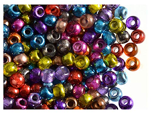 300 Stück kleine Pony-Perlen, 5,5 mm, 2 mm Loch, tschechisches Pressglas, Semi-Apollo Mix 300 Stück kleine Pony-Perlen, 5,5 mm, 2 mm Loch, tschechisches Pressglas, Semi-Apollo Mix von SCARA BEADS GET INSPIRED