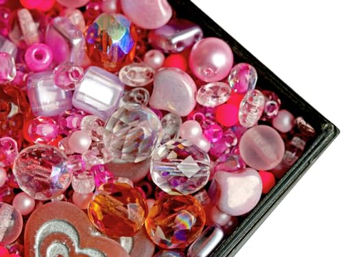 35 g Glasperlen-Mix, French Rose Fuchsia, Tschechisches Glas 35 g Glasperlen-Mix, French Rose Fuchsia, Tschechisches Glas von SCARA BEADS GET INSPIRED