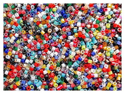 5 g Delica Glasperlen 15/0, Mix, Japanische Glasperlen Miyuki (Delica Seed Beads) von SCARA BEADS GET INSPIRED