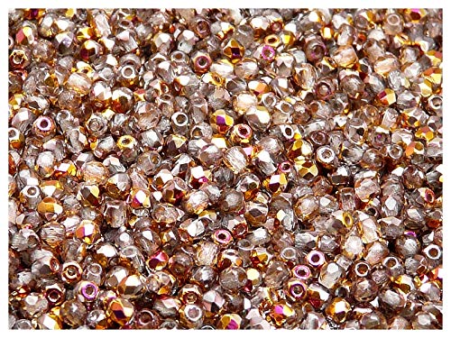 600pcs Tschechische Facettierten Glasperlen Fire-Polished Rund 3 mm Crystal Santander von SCARA BEADS GET INSPIRED