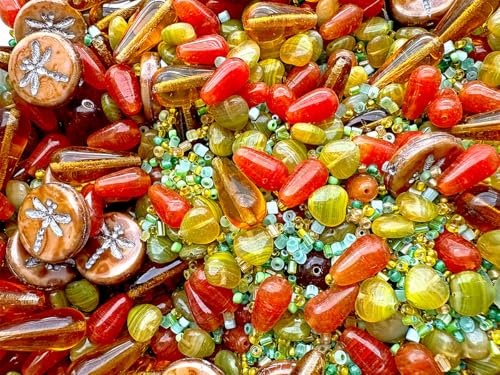 65 g Exklusive Mischung aus mehrfarbigen tschechischen Glasperlen, Bernsteinträume, Tschechisches Glas 65 g Exklusive Mischung aus mehrfarbigen tschechischen Glasperlen, Bernsteinträume, Tschechisches Glas von SCARA BEADS GET INSPIRED
