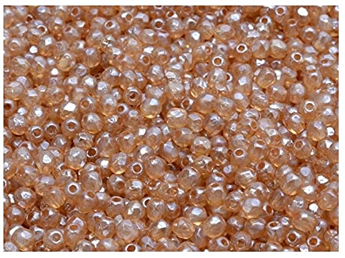 Glasperlen Fire-Polished 100 Stück Tschechische facettiert, Rund 3mm, Etched Crystal/Celsian Full Glasperlen Fire-Polished 100 Stück Tschechische facettiert, Rund 3mm, Etched Crystal/Celsian Full von SCARA BEADS GET INSPIRED
