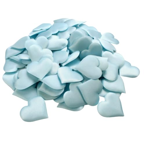 100 Stück Valentinstag-Konfetti, rote Schwammherzen-Konfetti, Valentinstag-Schwamm-Konfetti, Valentinstag-Herz-Konfetti-Dekoration, herzförmiges Schwammblütenblatt(Blue.,0.78in) von SCDOA